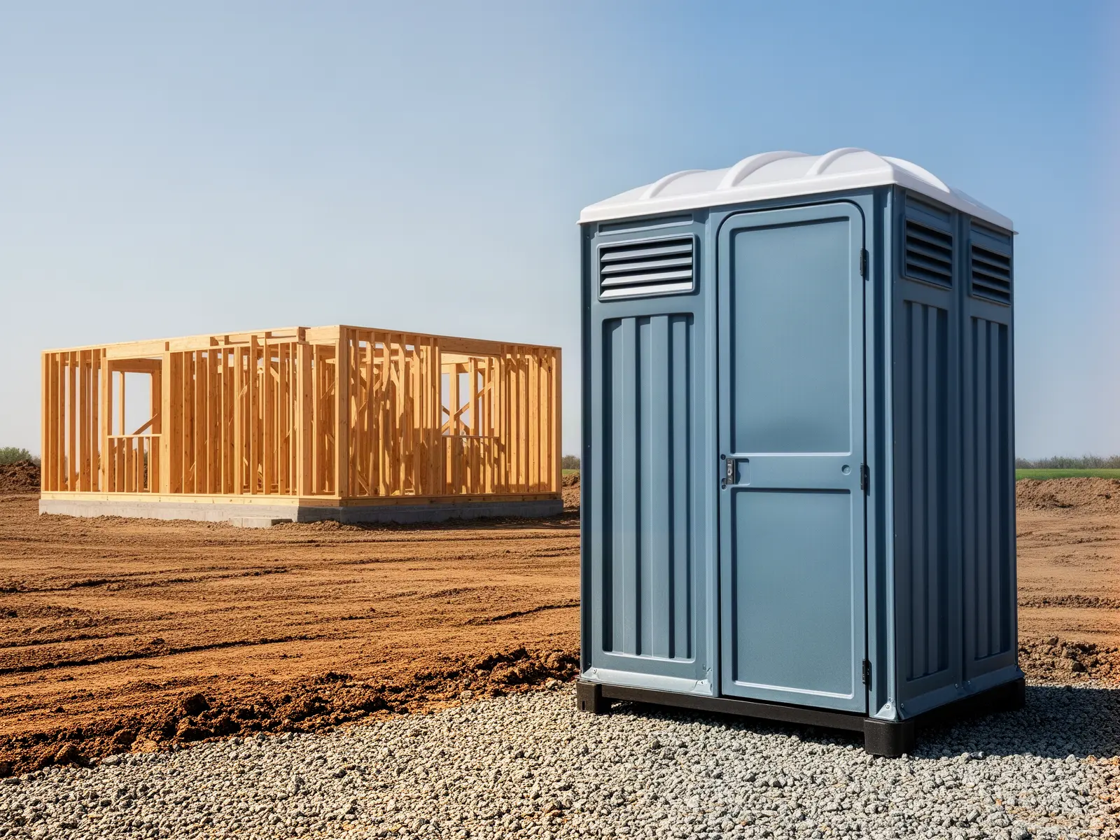 Clean porta potty unit from Abrams & Wallace Porta Potty Rental in Somerville, MA